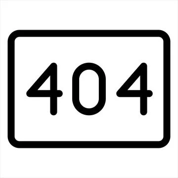 Error line icon vector illustration isolated on white background Stockillustratie