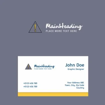 Error logo Design with business card template. Elegant corporate identity. -  Stock Illustration