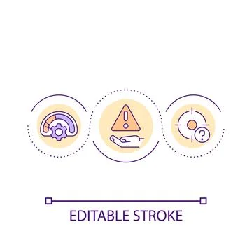 Error loop concept icon 스톡 일러스트