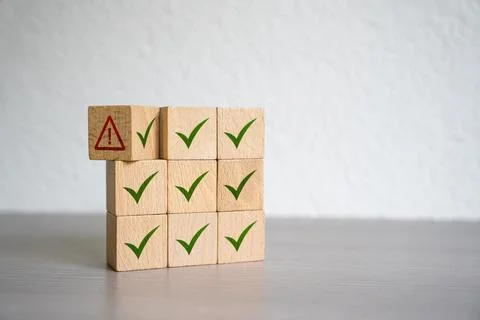 An error lurked. An additional check revealed a threat. Fix bugs and troubl.. Stock Photos