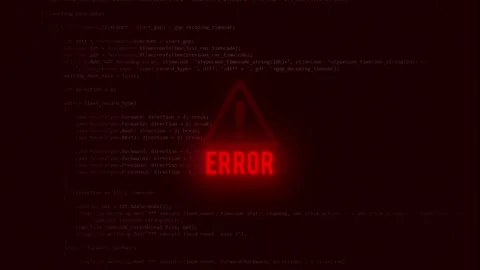 Error Message Animation System Failure Notification Stock Footage 343550318
