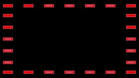 ERROR message on background border Stock-Footage 337425712