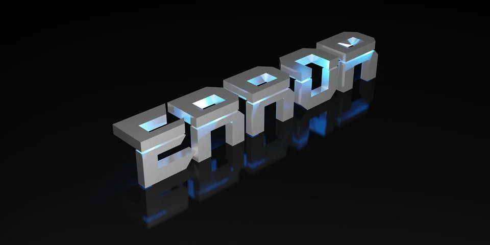 Error message on black background and neon light laser light 3d illustration 스톡 일러스트