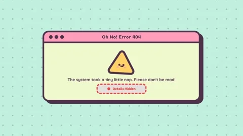 Error message on computer screen display. Vidéo 336182891