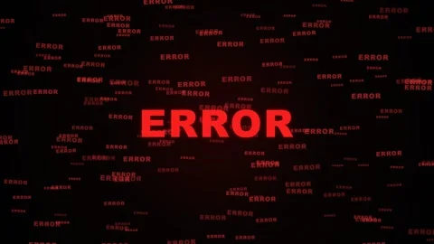 Error Message Dark Screen Indicating Critical System Malfunction Stock Footage 332695290