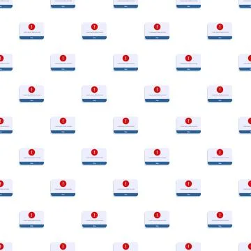 Error message notification pop up seamless pattern イラスト素材
