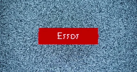 Error Message over Television Static Abstract Noise Background. Stock Footage 348526778