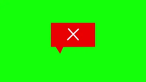 Error Message Popup Animation on Green Screen Vídeos de archivo 334831730