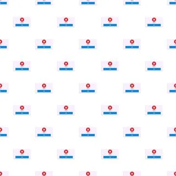 Error message window seamless pattern background design Stock Illustration