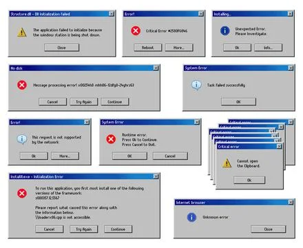 Error message windows, computer system warning イラスト素材
