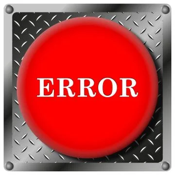 Error metallic icon Stock-Illustration