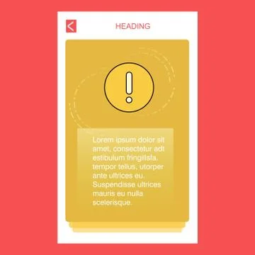 Error mobile vertical banner design design. Vector Stock Illustration