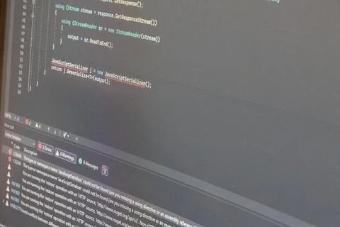 An Error In My Code Stock Photos