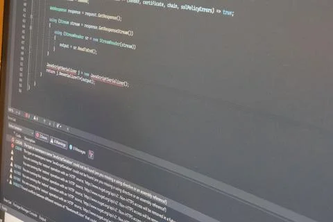 An Error In My Code Stock Photos