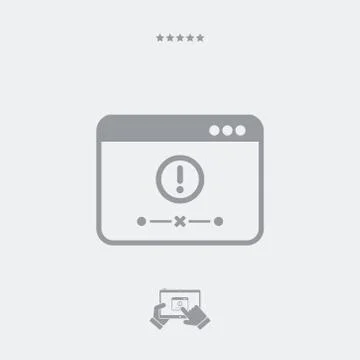 Error network icon Illustrazione stock