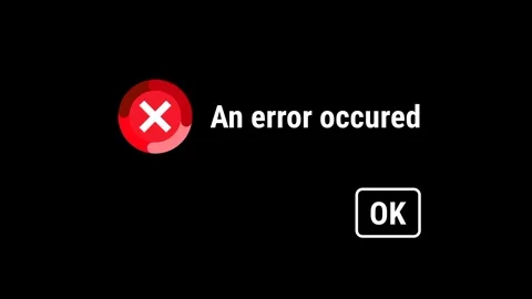 Error Notification Prompt Stock Footage 336062651