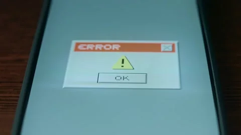Error notification, Windows Error Message, presentation Stock Footage 310055273