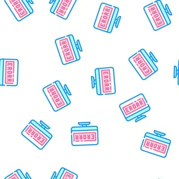 Error operating system vector seamless pattern 스톡 일러스트
