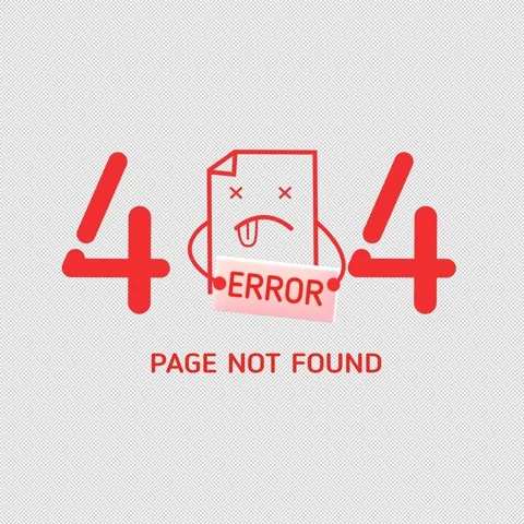 ERROR Page not Found,404 page not found Stock Footage 308899175