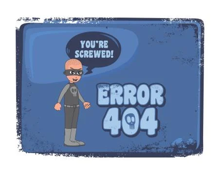 Error page template Stock Illustration