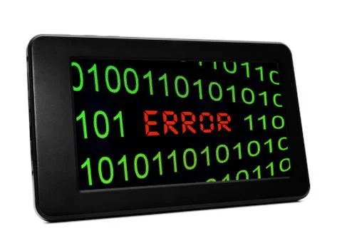 Error on pc tablet イラスト素材