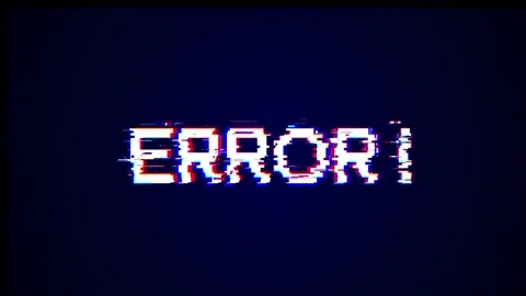 Error Pixel Art Glitch Animation with Distorted Text Digital Screen Effect Stock Footage 318045631