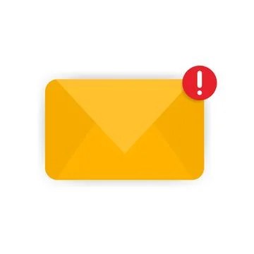 Error realistic message on white background. Vector illustration. Stock Illustration