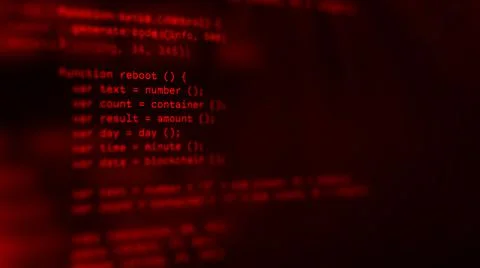 Error red code hack background. Binary code internet technology. Cloud network Stock Illustration