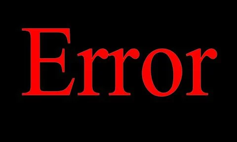 ERROR red word on black background Stockfoto's