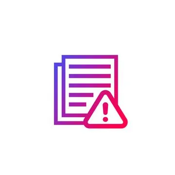 Error report, failed tests icon Stock Illustration
