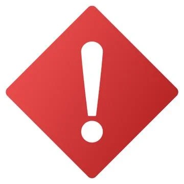 Error Rhombus Gradient Vector Icon Ilustración de archivo