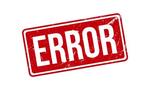 Error Rubber Stamp. Error Rubber Grunge Stamp Seal Vector Illustration Stockillustratie