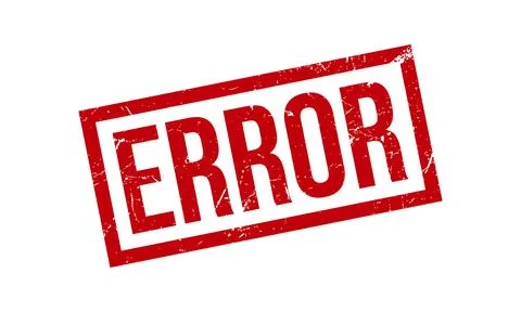 Error Rubber Stamp. Error Rubber Grunge Stamp Seal Vector Illustration Ilustración de archivo