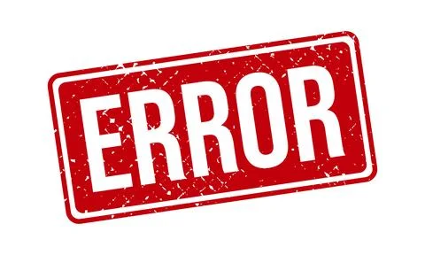 Error Rubber Stamp. Error Rubber Grunge Stamp Seal Vector Illustration Stock Illustration