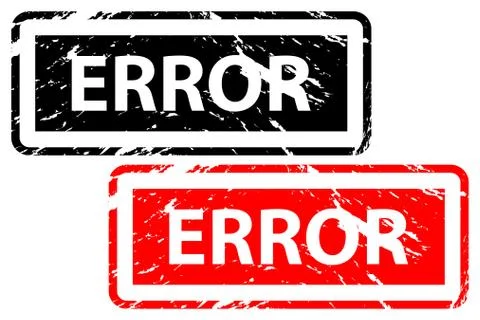 Error rubber stamp 스톡 일러스트