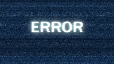 Error screen blinking Видео 84141270