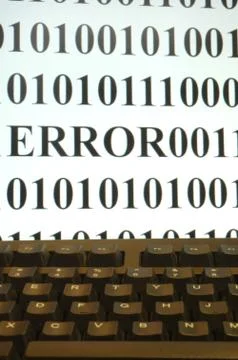 Error on screen Stock Photos