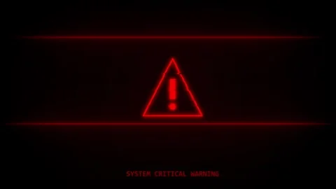 Error screen warning background in motion Stock Footage 328827649