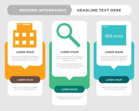Error, Search, Laptop infographic イラスト素材