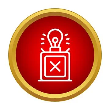 Error signal light flashing warning notification 스톡 일러스트