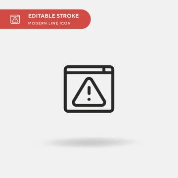 Error Simple vector icon. Illustration symbol design template for web mobile  Stock Illustration