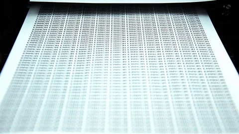 Error. A software error has occurred. Failure. Stock Footage 84804783