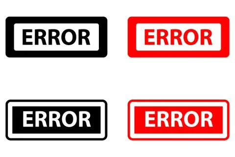 Error stamp Stock Illustration