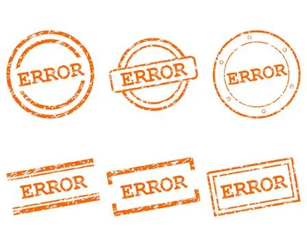 Error Stempel - Error stamps Error Stempel - Error stamps Copyright: xZoon... Stock Photos