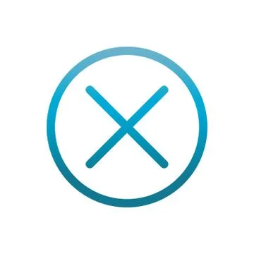 Error symbol user interface blue gradient Stock Illustration