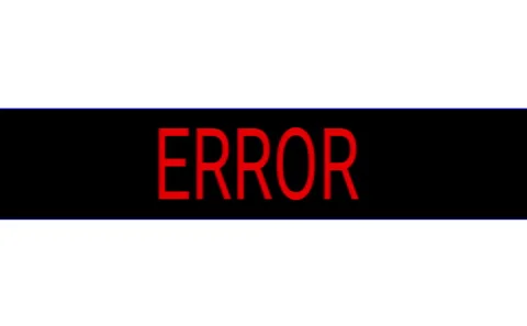 ERROR System Alert Graphic Red Typography on Black Background Illustration Stock Footage 327242230