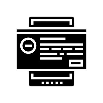 Error tablet app glyph icon vector illustration Ilustración de archivo