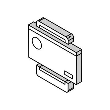 Error tablet app isometric icon vector illustration イラスト素材