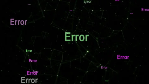 Error text against abstract motion background Stock Footage 154769569