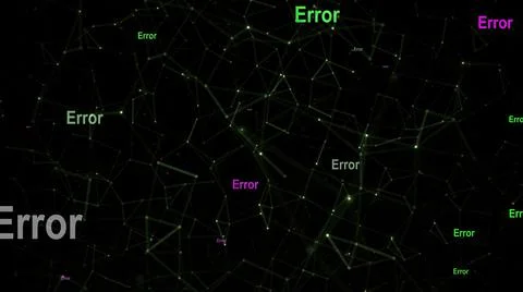 Error text against network  background Stockillustratie